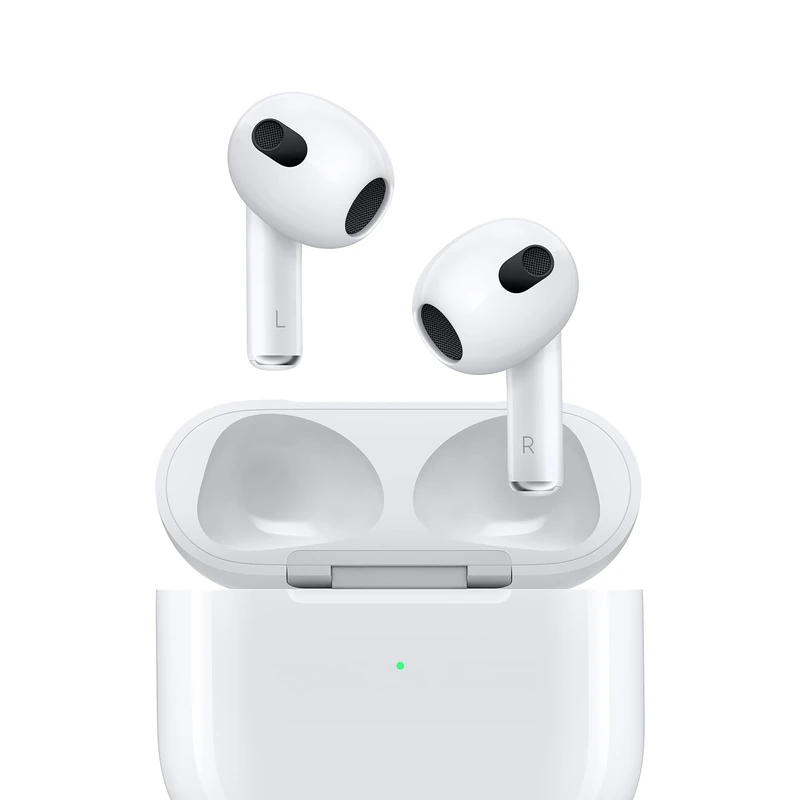 Apple AirPods (3rd Generation) Wireless Earbuds with MagSafe Charging Case. Spatial Audio, Sweat and Water Resistant, Up to 30 Hours of Battery Life. Bluetooth Headphones for iPhone