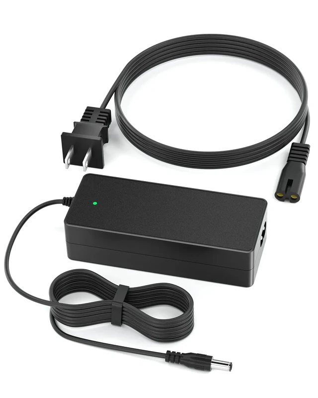 VHBW 42V 2A Electric Scooter Charger–Compatible with GoTrax GXL V2, Apex, XR Ultra, Electric Scooters with 36V Lithium Battery - Round DC Plug (Not 3-Prong or XLR) - Image 1