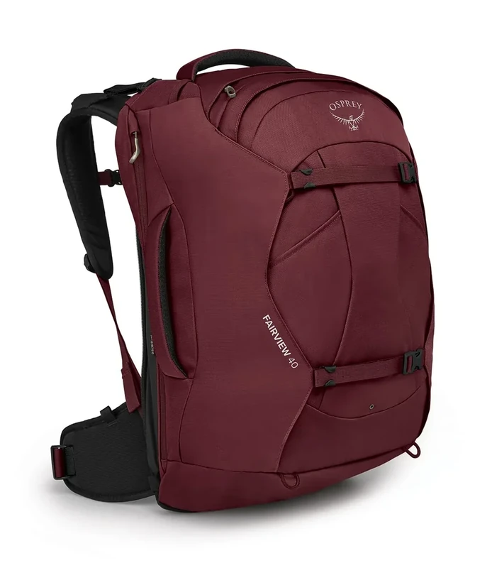 Osprey Fairview 40L Women's Travel Backpack, Zircon Red