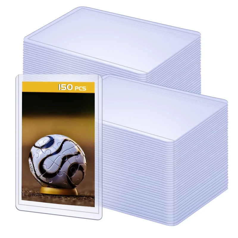 150 Pack 3"x4" Hard Plastic Card Sleeves Top Loaders for Cards, Baseball Card Protectors Hard Plastic, for Baseball Card, Game Cards, Trading Card, and So on