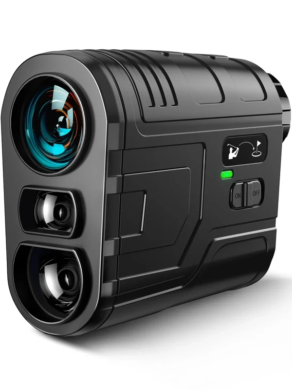 1200Yards Range Finder Golf with Slope, 7X Magnification Range Finder, Lightweight Portable Rechargeable Rangefinder, Flag Lock Vibration, Switch for Legal, Range Finders for Hunt/Golf Accessory