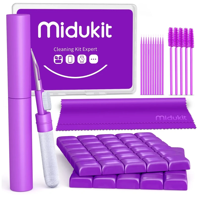 Cleaner Kit for Airpod, Earbud Cleaning Putty, Cleaning Kit Compatible with Airpods iPhone, fits Earbud Phone Ear Wax Dirt, Cleaning with Putty, Cleaning Pen, Microfiber Cleaning Cloth & Brushes - Image 1