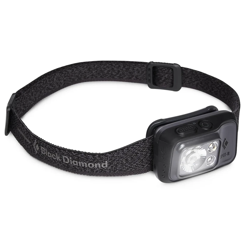 BLACK DIAMOND Spot 400-R Rechargeable Headlamp | 400 Lumens, Dimmable | Micro-USB Charging | Waterproof & Compact | Camping, Hiking, Running | Graphite