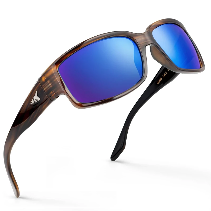 KastKing Skidaway Polarized Sport Sunglasses for Men and Women,Ideal for Driving Fishing Cycling and Running,UV Protection