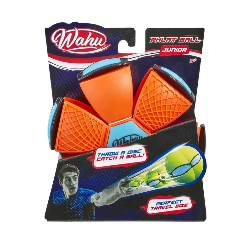 WAHU Phlat Ball Junior Orange - Throw A Disc Catch A Ball - Time Delay Transformation Flying Toy