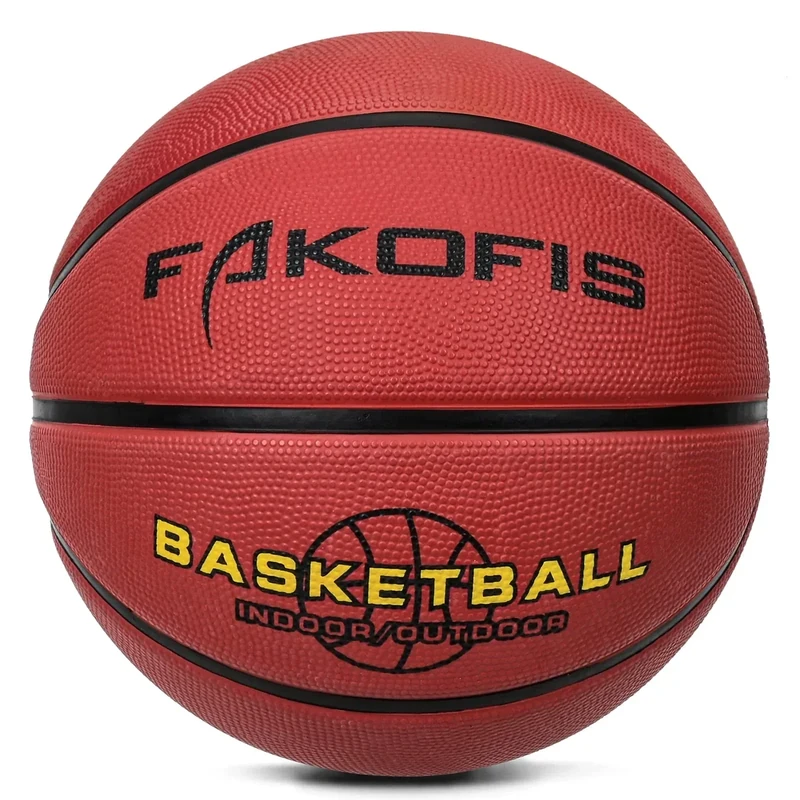 FAKOFIS Toddler Kids Basketball Size 3(22") Small Basketball for Boys Girls Age 2-6,Premium Rubber Indoor Outdoor Basket Balls for Training Shoot and Dribble (Best Gift)