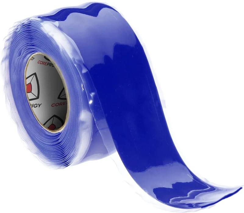 Core Prodigy Fusion Grip Tape - Silicone Rubber Wrap for Pull Up Bars, Barbells, Dumbbells, Sports and Gym Equipment, Weights and Tool Handles (10 Foot, Blue)