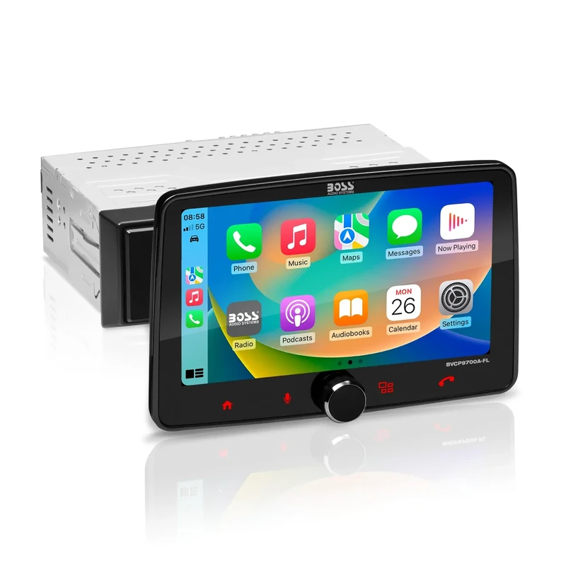 BOSS Audio BVCP9700A-FL - Apple CarPlay, 7" Touchscreen, Bluetooth