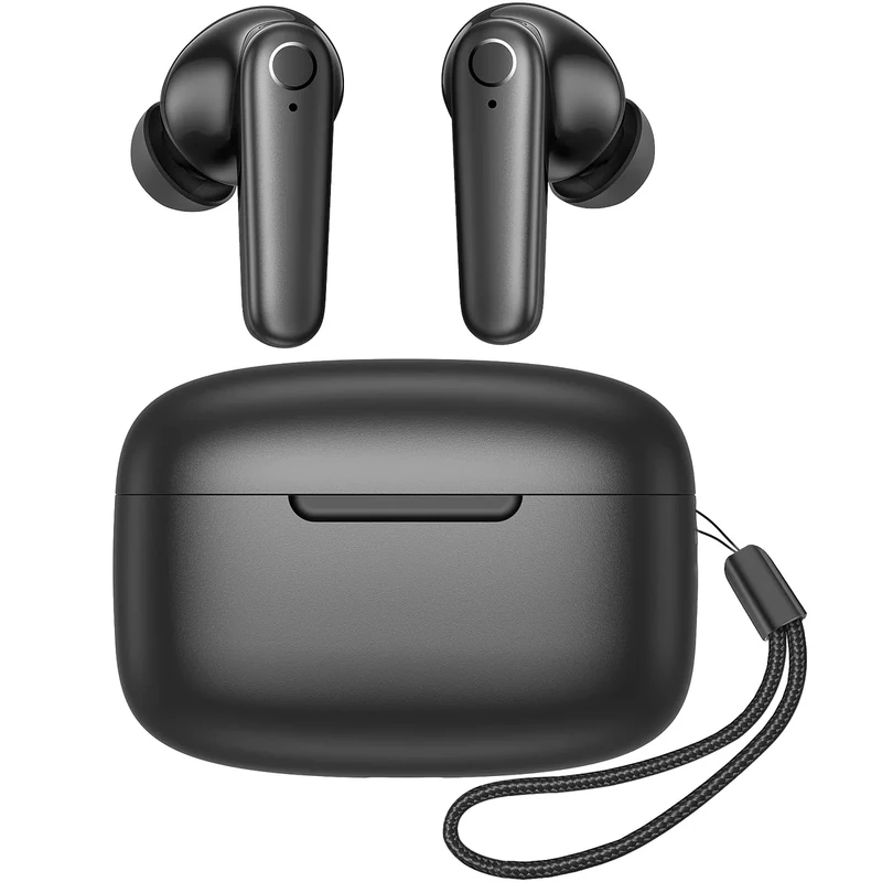 kurdene Bluetooth 5.4 Earbuds - 60H Playtime, Deep Bass, Mic