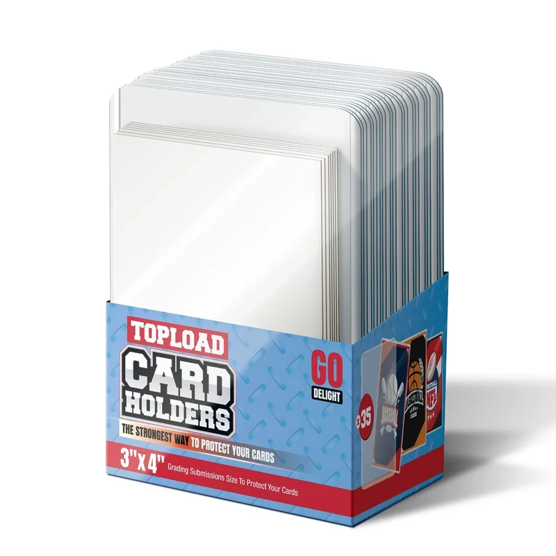 Top Loaders for Cards -35 Top Loaders and 35 Penny Sleeves - Baseball Card Sleeves - Standard Size 3'' x 4'' Toploader 35pt