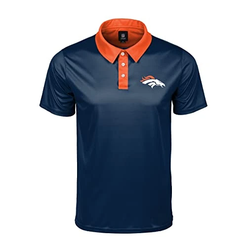 Denver Broncos NFL Mens Workday Warrior Polyester Polo - XXL
