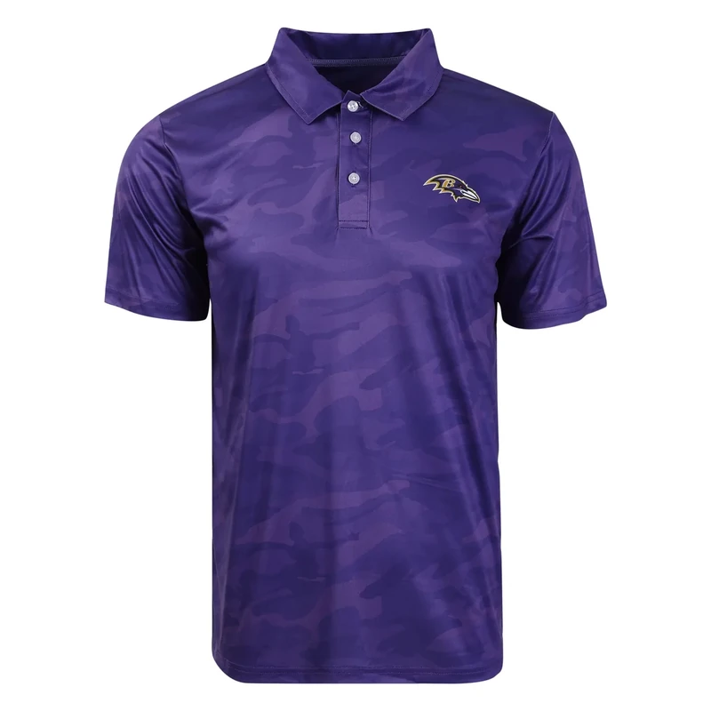 FOCO Baltimore Ravens NFL Mens Color Camo Polyester Polo - XL
