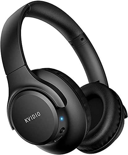 KVIDIO ANC Headphones - 65h Playtime, Bluetooth, Bass, Transparency
