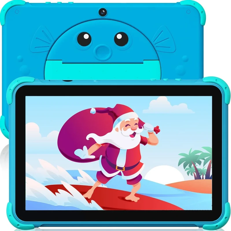 YINOCHE Kids Tablet 10 inch Tablet for Kids 3-12, 5G WiFi Toddler Tablets with Case Parental Control, Dual Camera 32GB Kids Tablets with Offline Apps Preloaded, Tabletas Support YouTube Neflix (Blue)