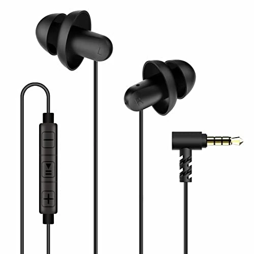 Hearprotek Sleep Earbuds - Lightweight Wired Noise-Reducing with Mic