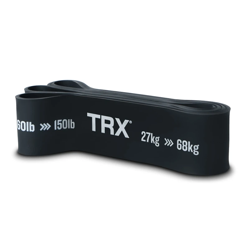 TRX Training Strength Band, Full-Body Resistance Band for Home and Gym Use, Resistance Band for Working Out, 60 lbs - 150 lbs, Black