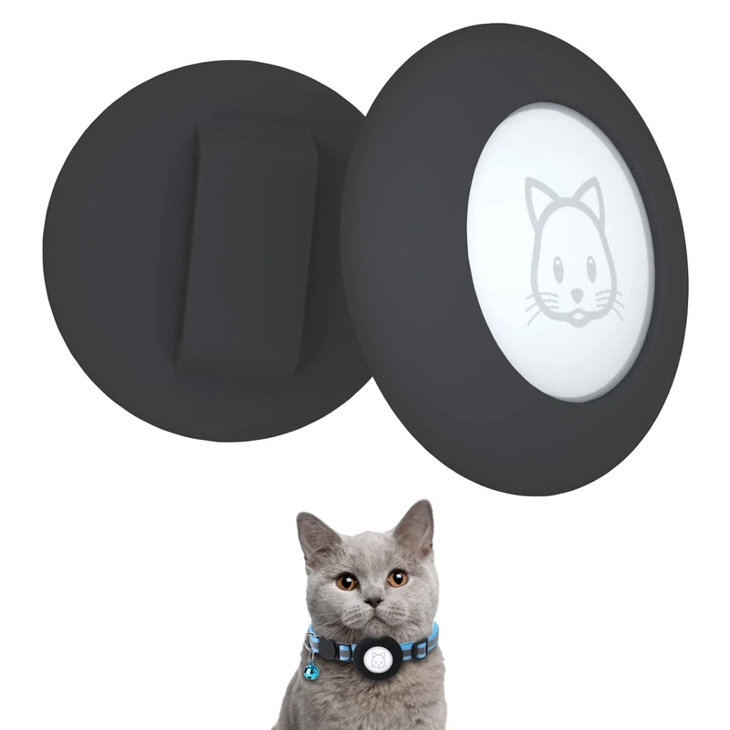SimpleThings Air-Tag Collar Holder - 2pcs Silicone Case for 3/8"