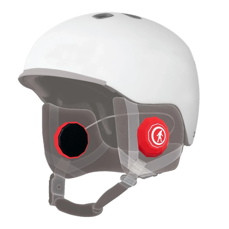 Outdoor Tech - Chips 3.0 Bluetooth Helmet Speakers - True Wireless Helmet Bluetooth Headphones for Skiing, Snowboarding, Mountain Biking, and Climbing, Red