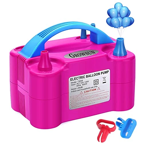 Growsun Electric Air Balloon Pump 110V 600W Balloon Blower Inflator for Garland Arch Party Decoration,Pink - Image 1