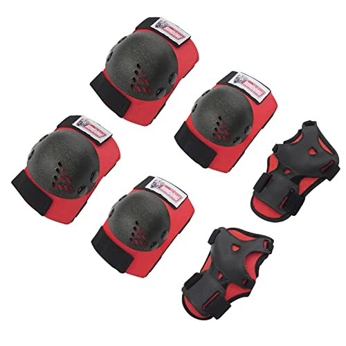 SOHOUR HOME Kids/Youth Knee Pads Elbow Pads Wrist Guards 3 in1Protective Set, for 3-15 Years Child Roller Skates, Cycling, Inline Skating, Skateboard, BMX Bike, Balance Bike, Scooter Riding Sports