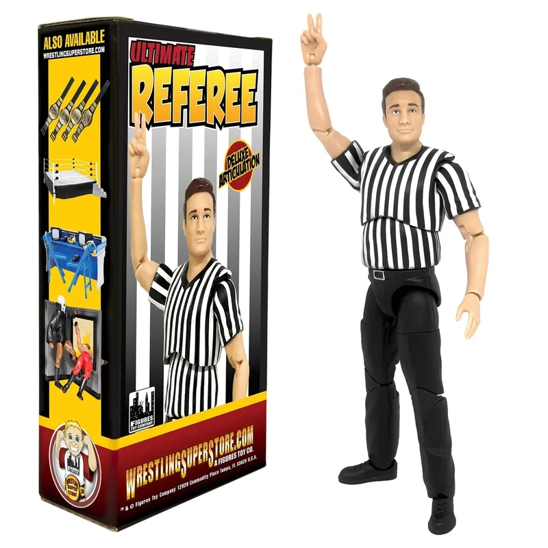 Ultimate Referee with Deluxe Articulation for Wrestling Action Figures