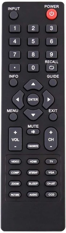 Universal for All Dynex TV Remote, Compatible with Dynex DX-RC02A-12 DX-RC01A-12 DX-RC01A-13 DX-RC03A-13 RC-201-0B RC-701-0A RC-801-0A ZRC400 - No Setup Required