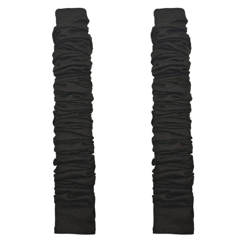 EIFHYT Fabric Cord Cover & Chandelier Chain Cover 2 Pack 6Feet Length for Chandelier Lighting Wires Natural Burlap Easy to Install (Black) - Image 1