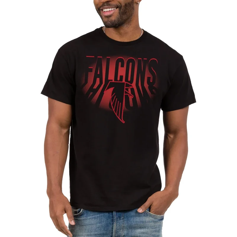 Junk Food Standard Classic Crew Neck, Authentic Details, Unisex Fit, Atlanta Falcons-Black XX-Large