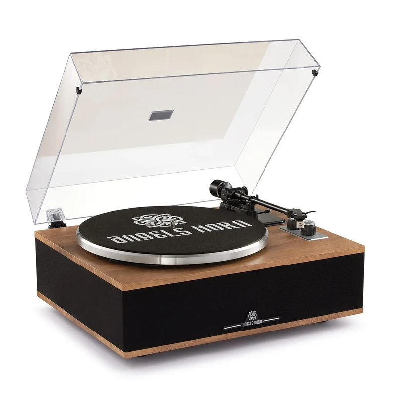ANGELS HORN Bluetooth Turntable with Built-in Speakers - AT-3600L