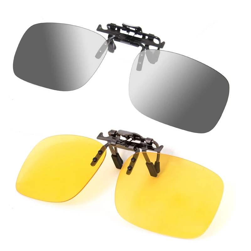 BLUE CUT Clip-On Polarized Sunglasses - UV400, Fits Over Glasses