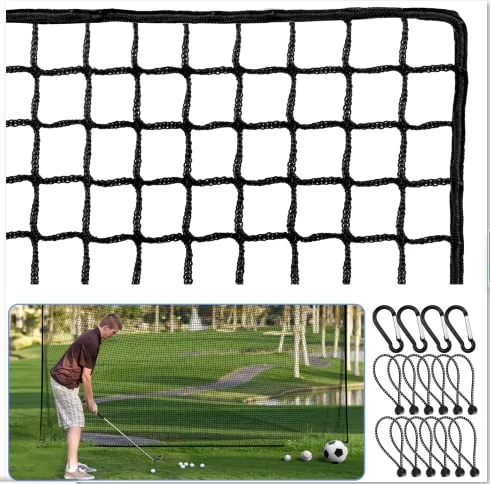 Amazgolf 15x20Ft Golf Practice Net - Heavy Duty Ball Netting for Hitting, Chipping, Baseball, Hockey
