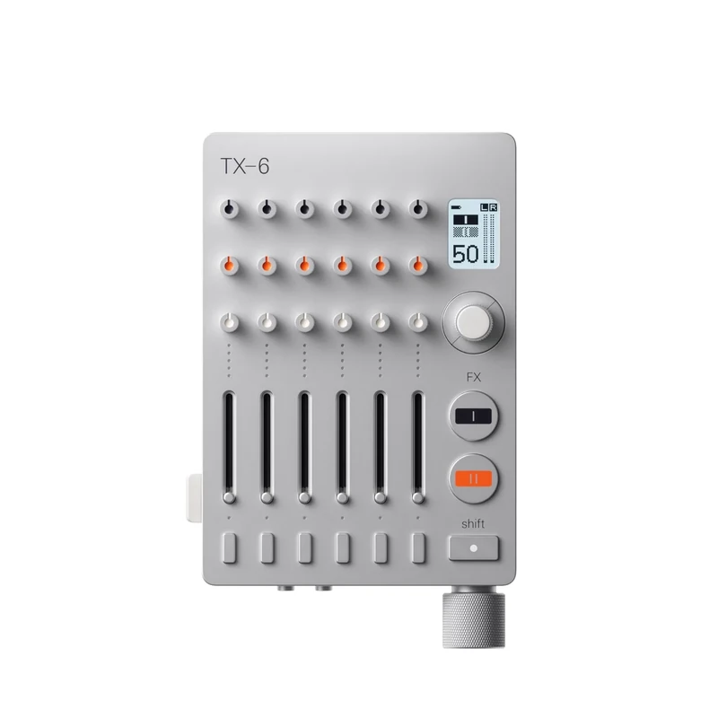 Teenage Engineering TX-6 6-Channel Mixer with USB Interface, 8h Battery