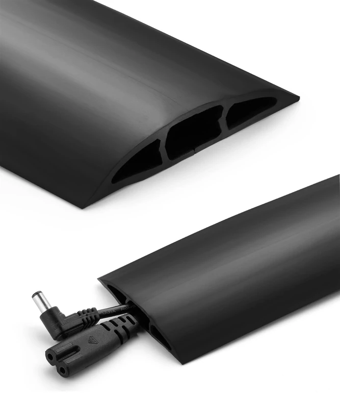 Bates Choice 6ft Floor Cord Cover - Flexible PVC Cable Protector