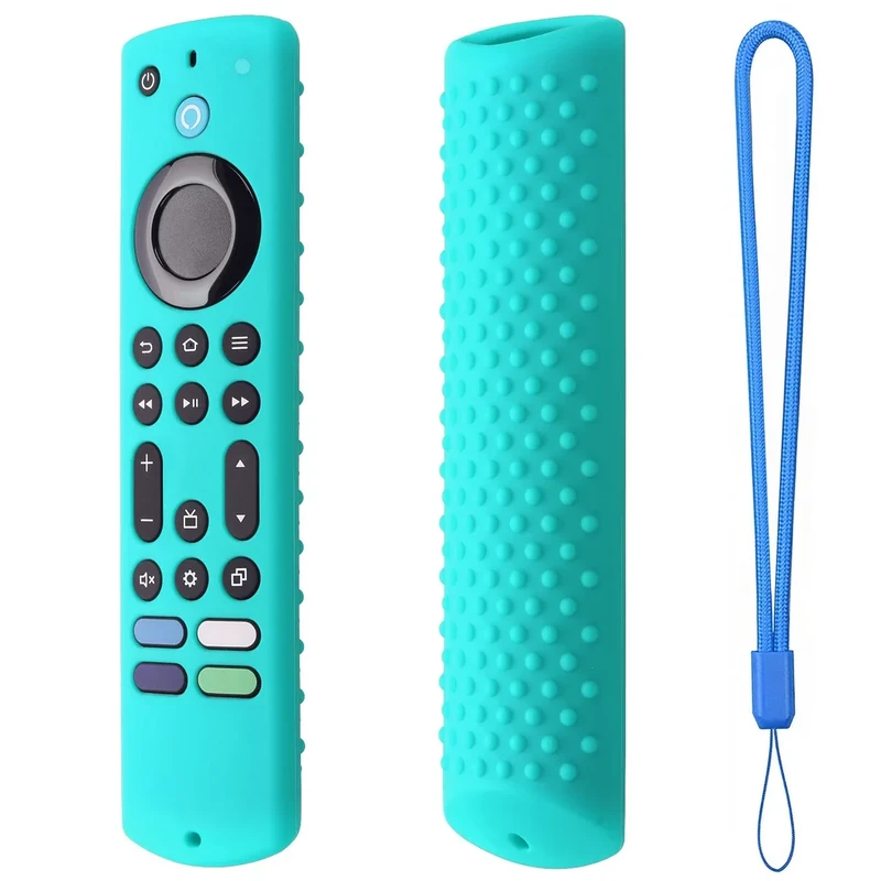 Hi Color Silicone Cover & Lanyard for Fire TV Stick 4K Max - Mint