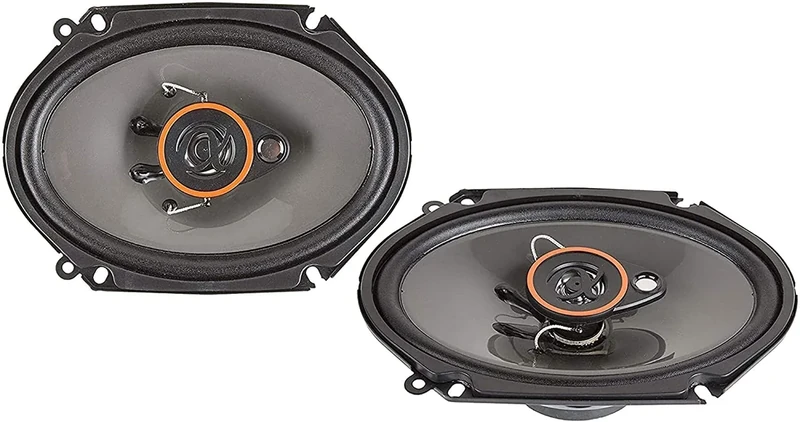 Alphasonik AS68 Loudspeakers 1 Pair of 6X8 350W Max 3-Way Speakers 4 Ohms Premium Quality Audio Door Speakers for Car or Truck Stereo Sound System