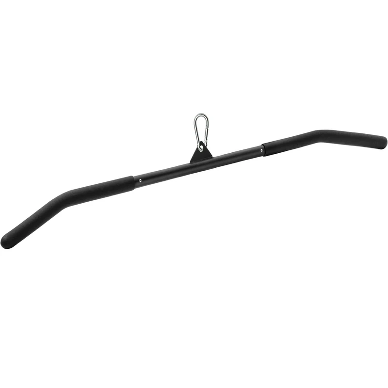 SERTT 39.37 Inch LAT Pulldown Bar Attachment for Pulley Cable Machine, Curl Tricep Press Down Bar with Rubber Handle, LAT Pull Down Bar Accessories for Gym, Strength Workout, Muscle Building