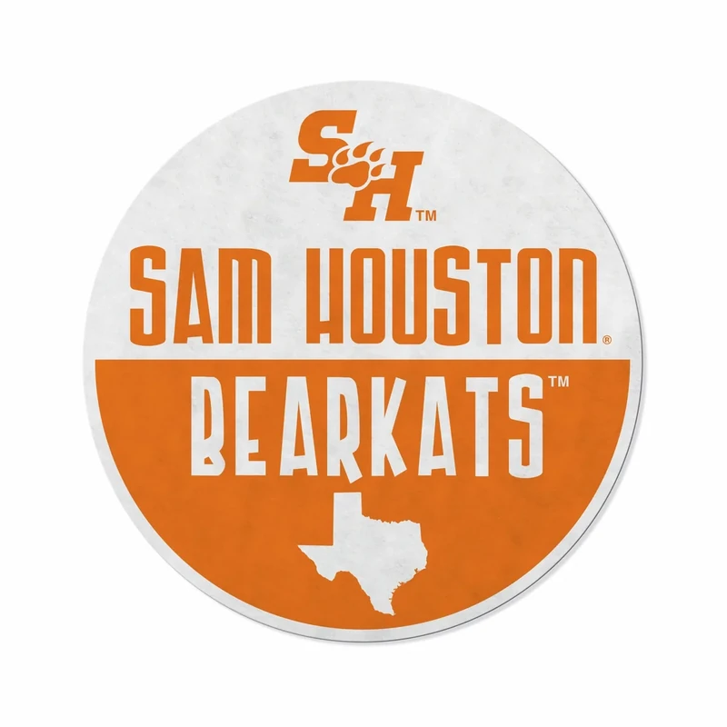 Rico Industries NCAA Sam Houston State Bearkats Classic Shape Cut Pennant - Home and Living Room Décor - Soft Felt EZ to Hang 20.5 x 18