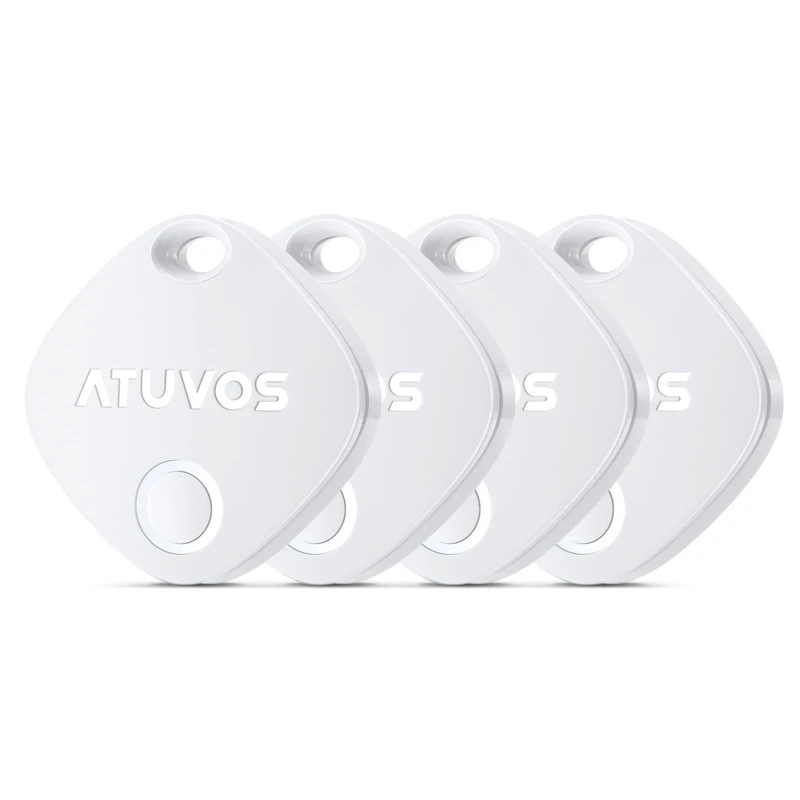 ATUVOS Bluetooth Tracker 4P - 4 Pack Finder for Keys, Wallets