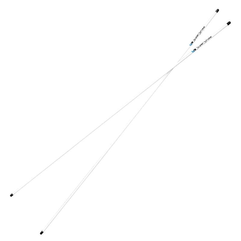 SuperStroke Golf Alignment Sticks 45" Fiberglass Rods, Full Swing Training Aid Kit, Help's with Posture Correction and Shot Accuracy, White (Set of 2)