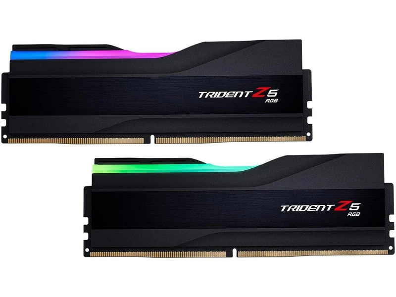 G.SKILL Trident Z5 RGB Series DDR5 RAM (Intel XMP 3.0) 64GB (2x32GB) 6000MT/s CL30-40-40-96 1.40V Desktop Computer Memory U-DIMM - Matte Black (F5-6000J3040G32GA2-TZ5RK)