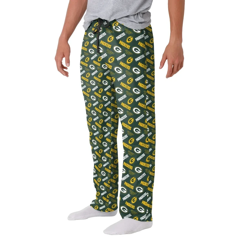 FOCO Green Bay Packers NFL Mens Repeat Print Lounge Pants - XXL