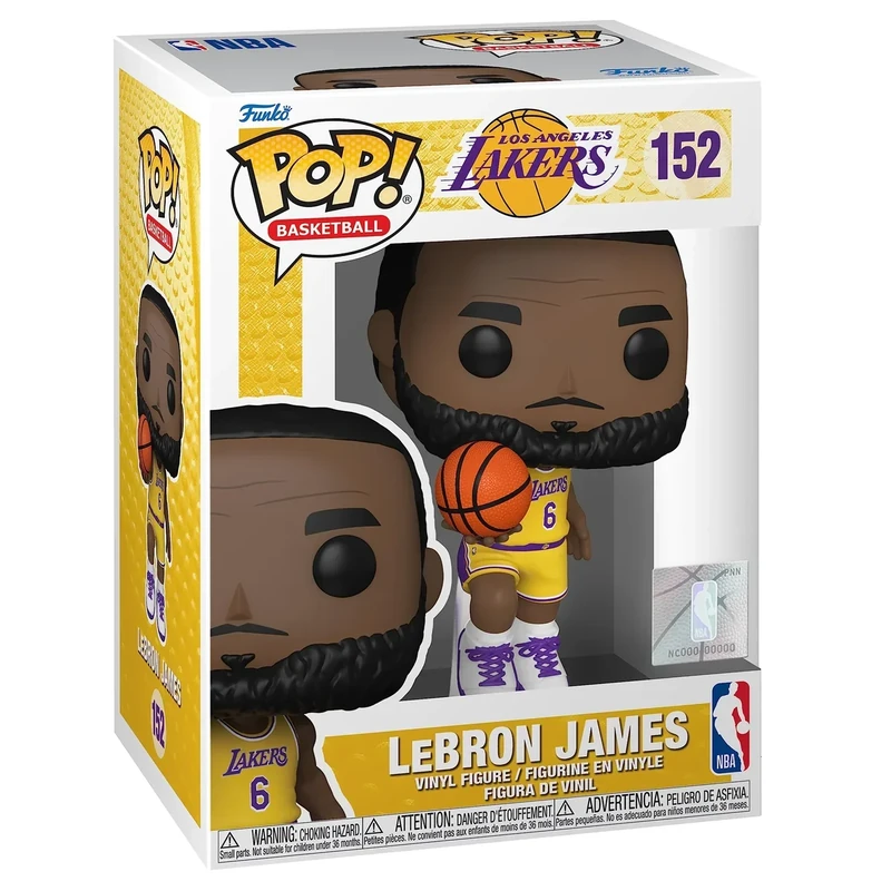 Funko Pop NBA: Los Angeles Lakers - Lebron Lebron James - Collectable Vinyl Figure - Gift Idea - Official Merchandise - Toys for Kids & Adults - Sports Fans - Model Figure for Collectors and Display
