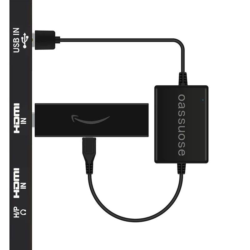 Oassuose USB Power Cable Adapter for Fire TV Stick - TV USB Power