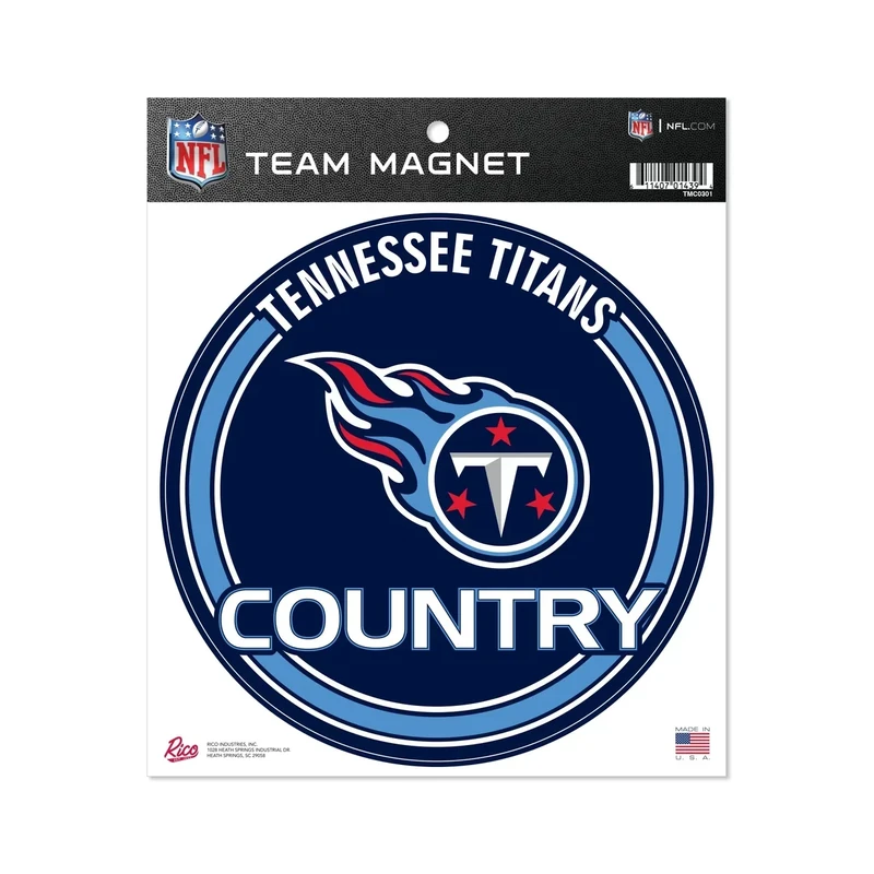Rico Industries NFL Tennessee Titans 8" Round Magnet