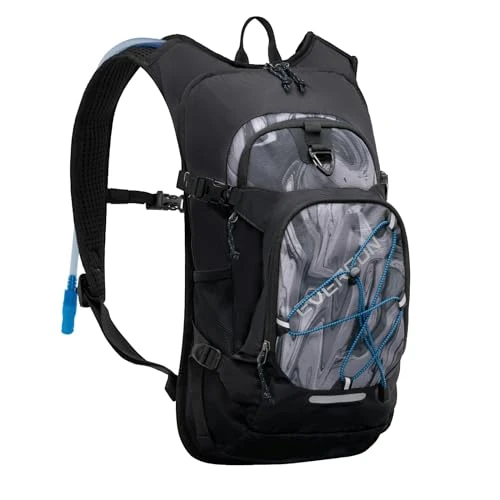 EVERFUN Hydration Backpack 18L Hiking Water Backpack with Water Bladder 2L, Women Men Hydration Pack Insulated Daypack Lightweight Hydropack with Rain Cover for Hiking, Cycling, Running, Festivals