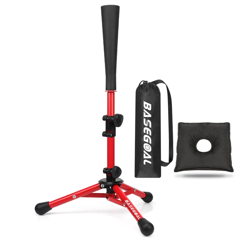 BaseGoal Baseball Tee for Kids,Batting Tee,Softball Tee,Youth Hitting Tee,Teeball Tee,Travel Tee,Easy Adjustable Height