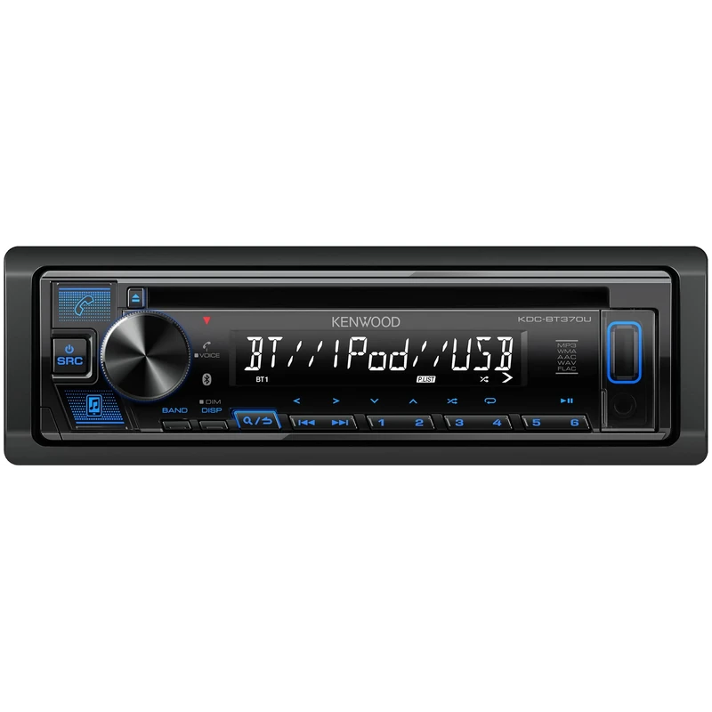 KENWOOD KDC-BT370U CD Car Stereo with Bluetooth, AM/FM Radio, Front High Power USB, Alexa Built in