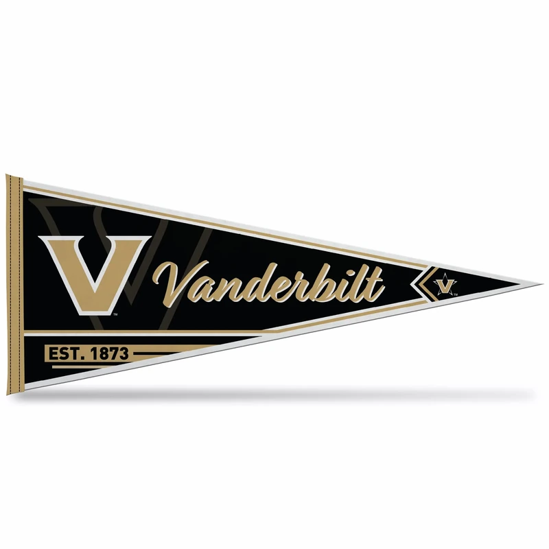Rico Industries NCAA Vanderbilt Commodores Classic 12" x 30" Felt Wall Décor Pennant - Great for Home/Bed Room/Man Cave Décor