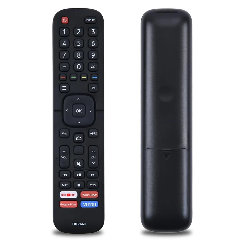 New ERF2A60 Replaced IR Remote Control Compatible for Hisense Smart 4K TV 50H8F 55H8F 55H9F 65H8F 65H9F 43H6570F 50H6570F 55H6570F 65H6570 55H9020F 55H9030F 55H9040F 55H9050F 55H9070F [No Voice ]