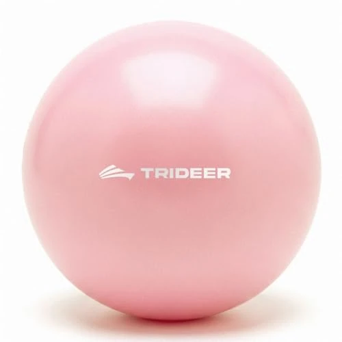 Trideer 9-Inch Pilates Ball, Small Exercise Ball for Yoga, Core Training, Physical Therapy, Balance, Stability and Stretching Pilates Equipment with Inflation Straw